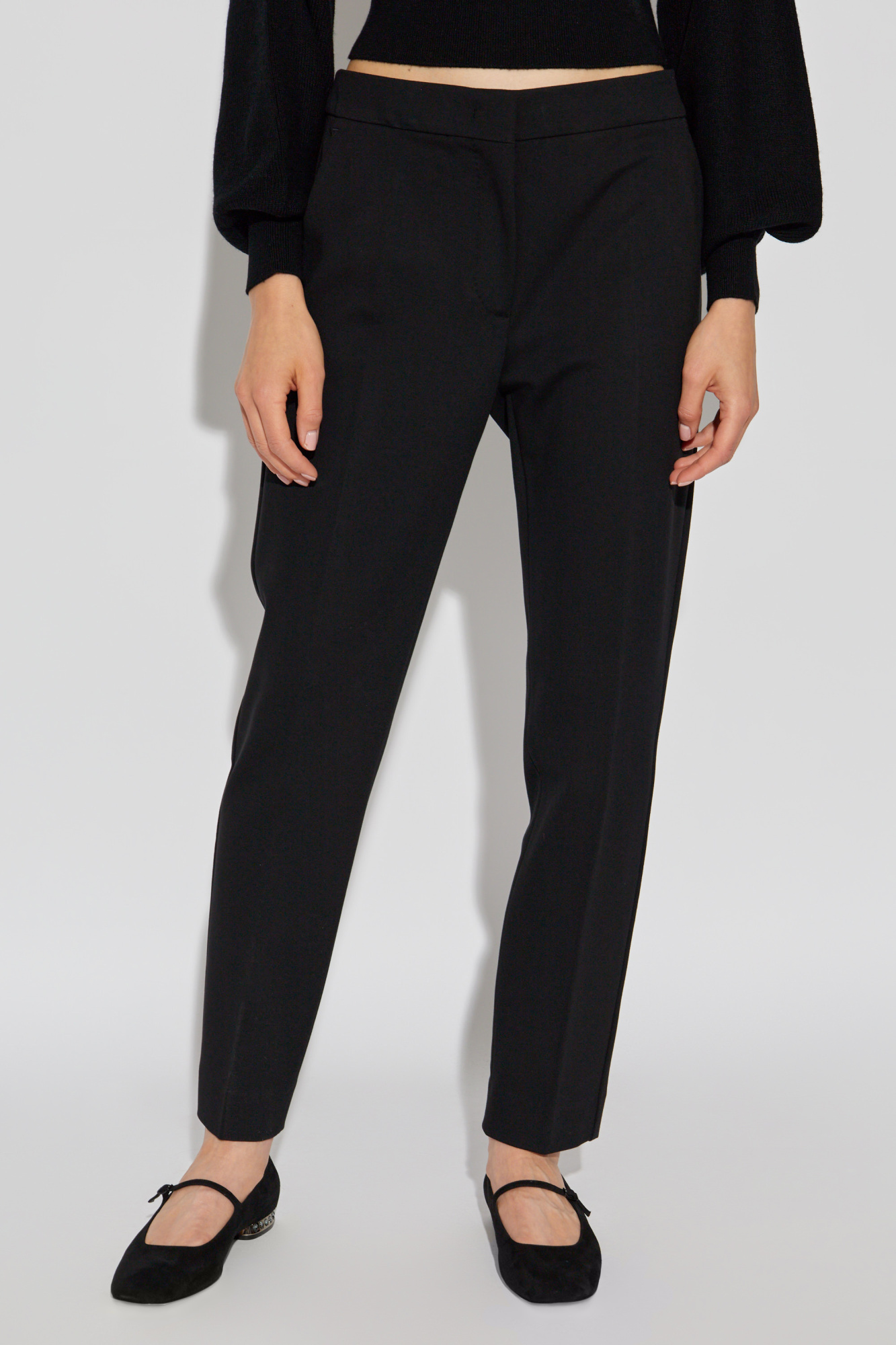 Max Mara PEGNO ストレート フィット パンツ ブラック 360708018_7.jpg
